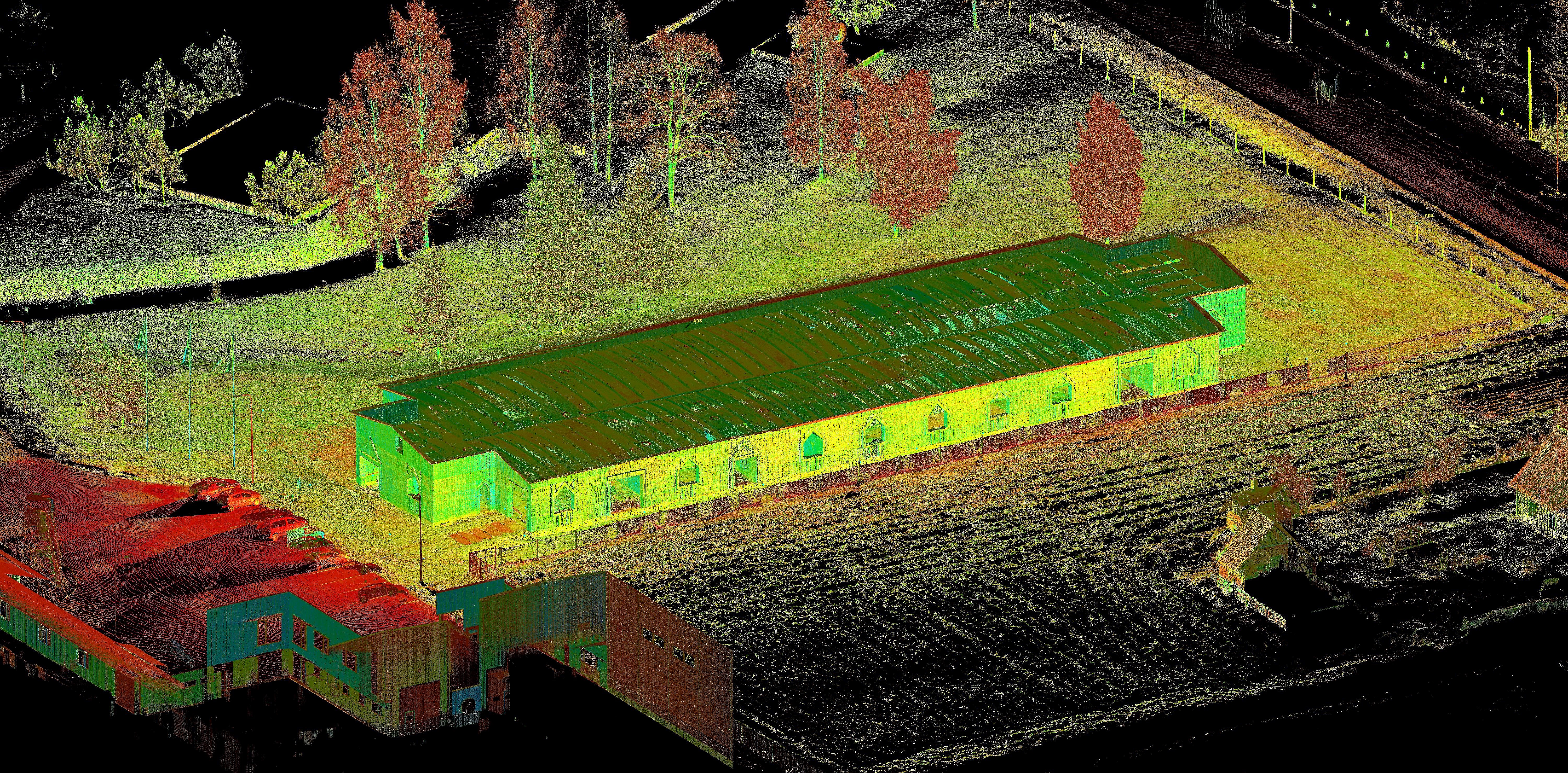 Laser scanning and 3D modeling of the old industrial building in Antsla, Estonia