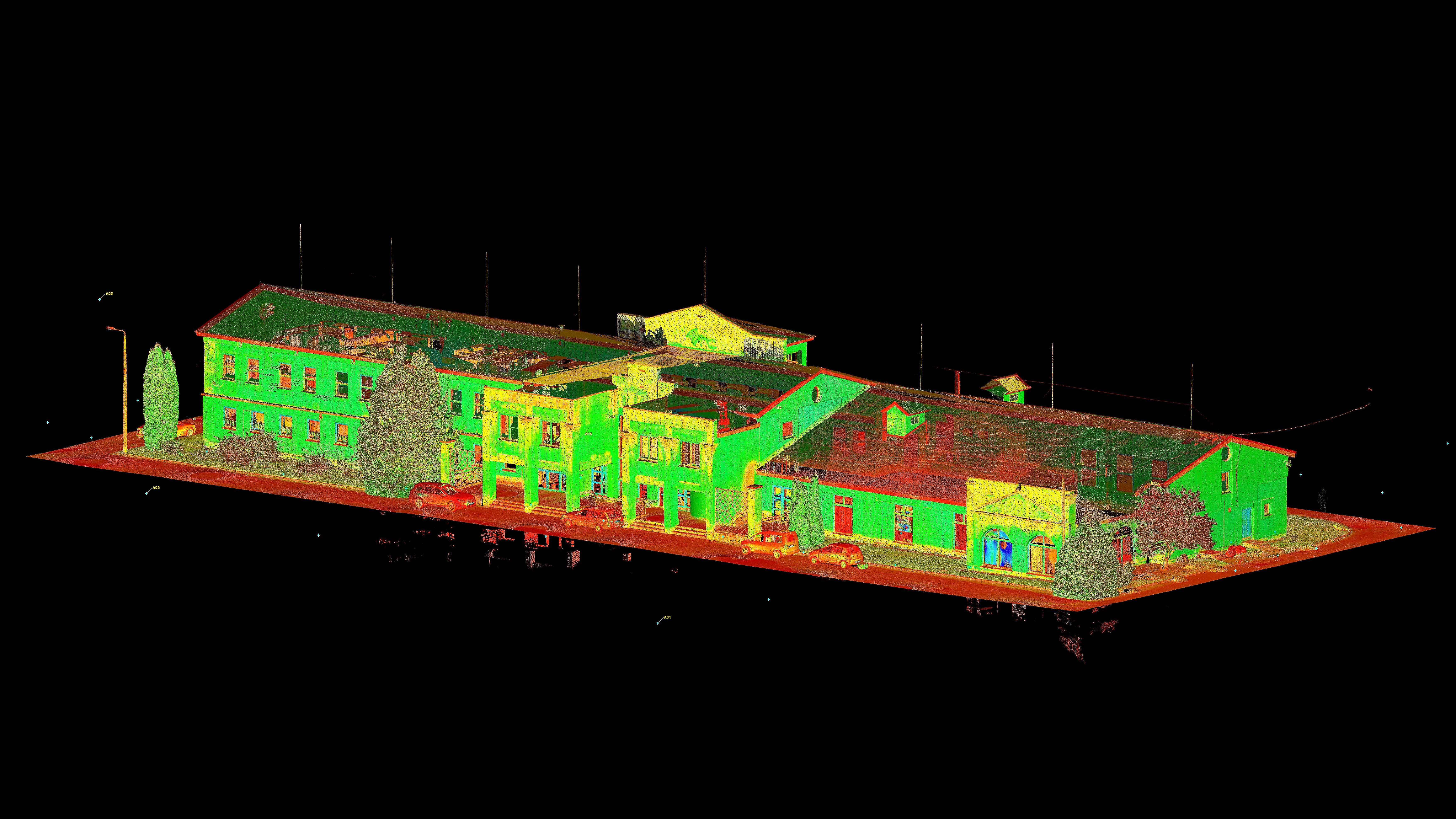 Laser scanning and 3D modeling of the cultural centre in Raikküla, Estonia
